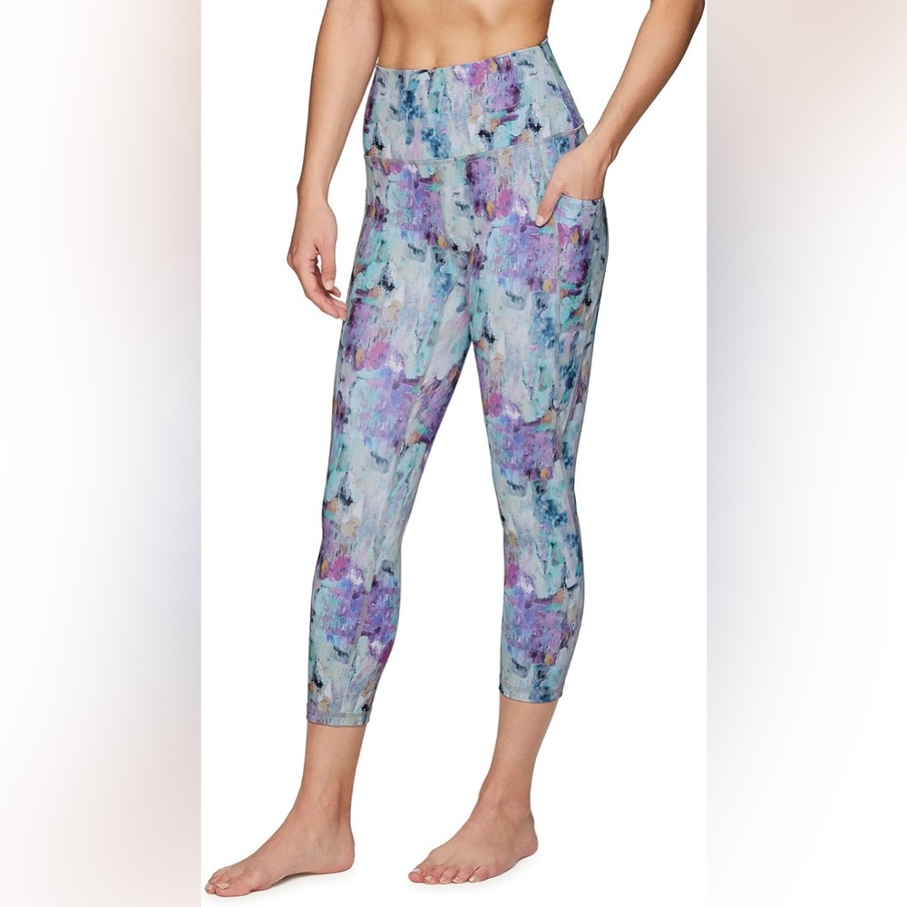 Colorful Abstract Print Athletic Leggings